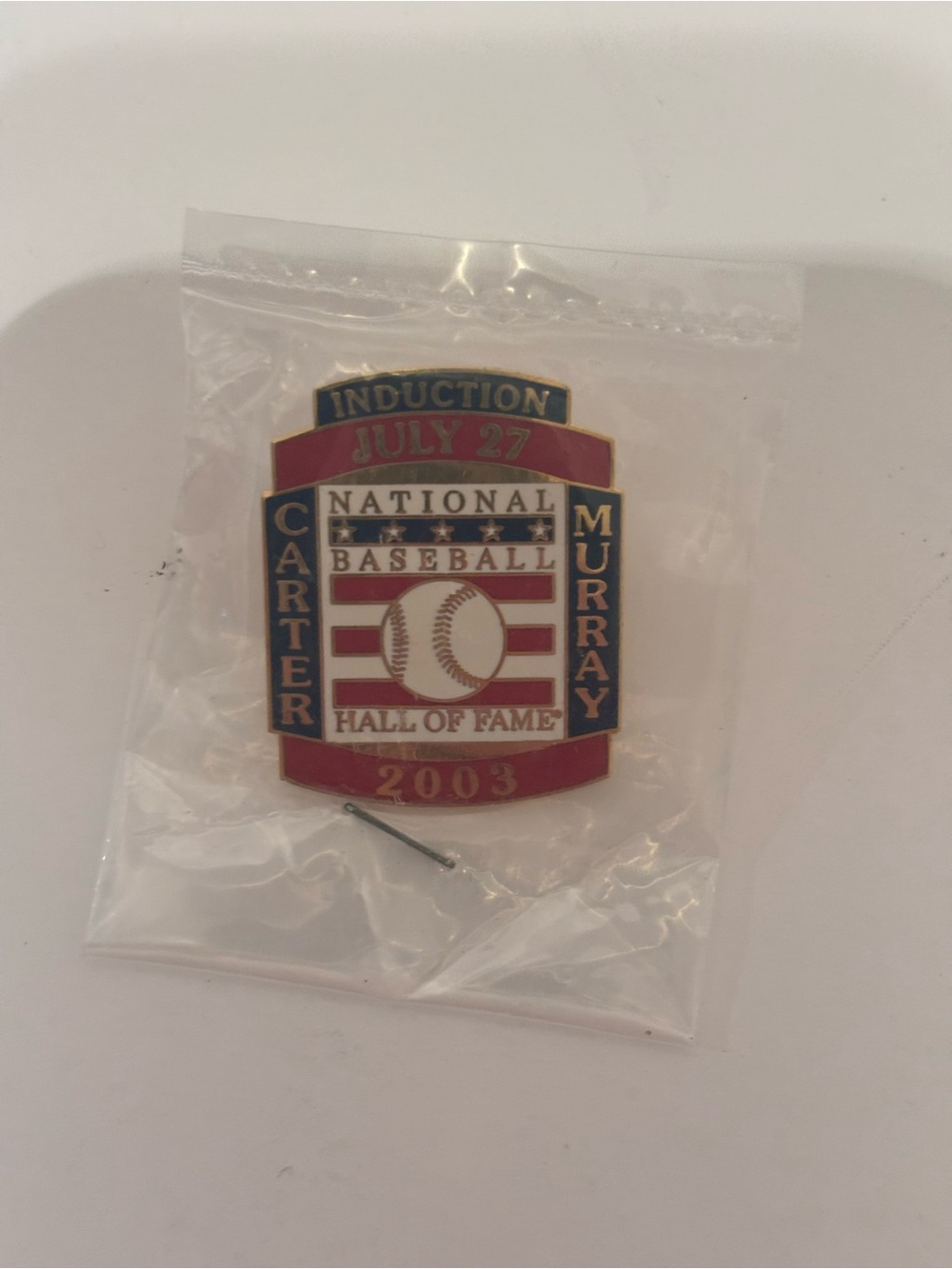 2003  MLB Baseball Hall Of Fame Induction Pin Gary Carter Eddie Murray